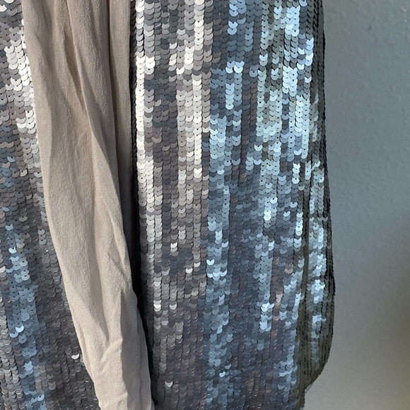 Joie silvana silk sequin tank top cami size XS strappy lined - Picture 6 of 7
